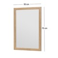 Oglinda decorativa, Siam, Sesso, 50x75x2 cm, MDF , Natural