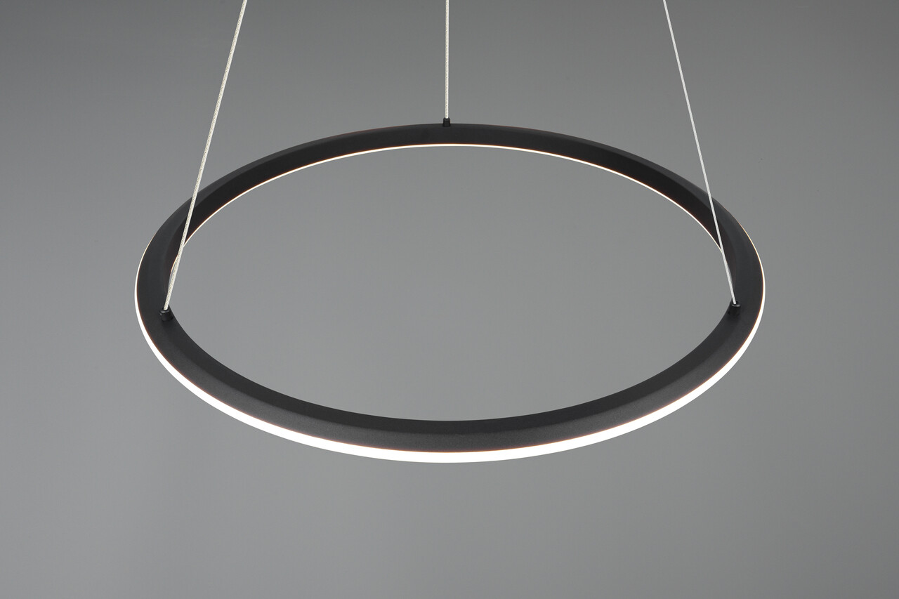 Lustra Amador, TRIO, 75x150 cm, 48W, 1x SMD, metal, negru mat - 1 | YEO