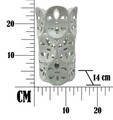 Vaza Petal, Mauro Ferretti, Ø 14x25.5 cm, portelan, gri
