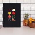 Tocător de sticlă, Hermia, 400FLR1273, Curățare ușoară, Multicolor