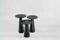 Set masute 2 piese, Rotexa, Lilyum (57 + 52 + 47), MDF , Negru