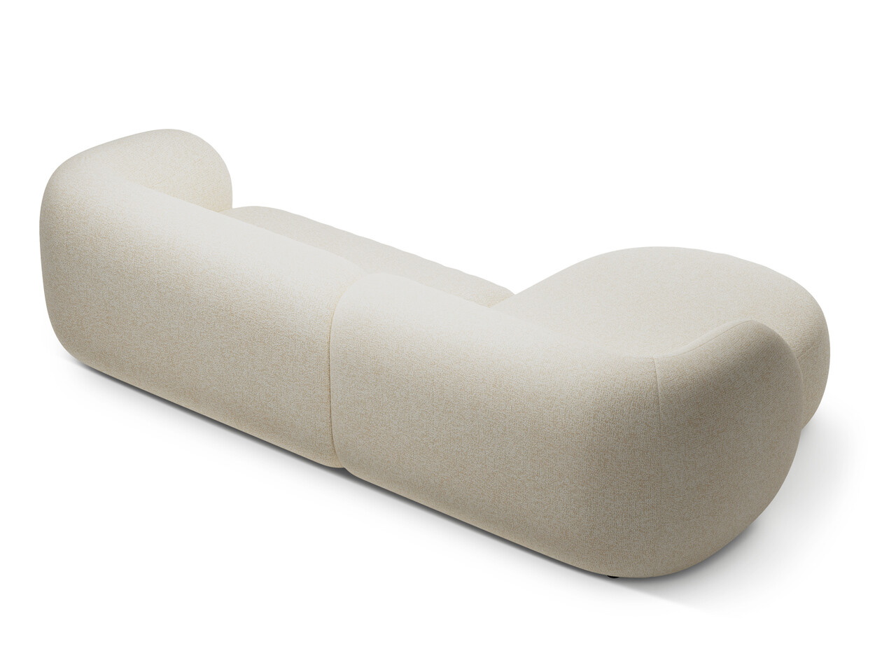 Coltar stanga 3 locuri, Kate, Micadoni, 285x176x76 cm, tesatura structurata, bej deschis - 1 | YEO