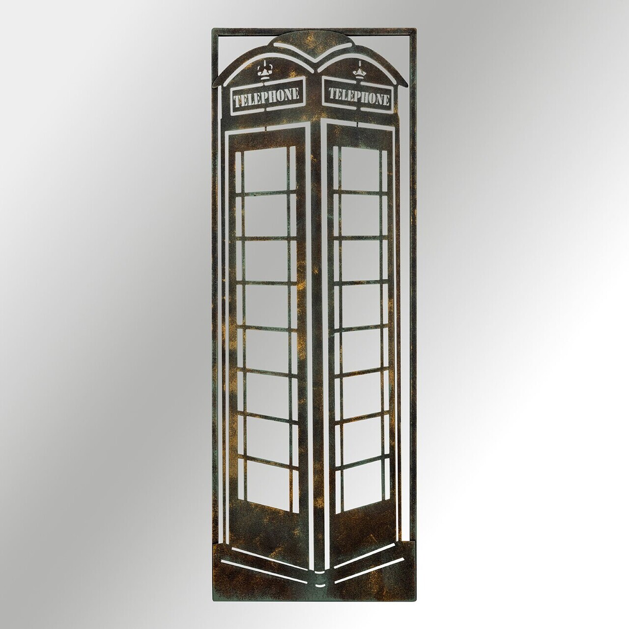 Decoratiune de perete, British Red Telephone Booth, Metal, Grosime: Tablă metalică 1,2 mm, Vintage — imaginea 6