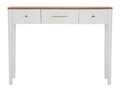 Consola, Matera, Mauro Ferretti, 107 x 37 x 80 cm, lemn frasin/lemn pin/MDF/fier, alb/maro