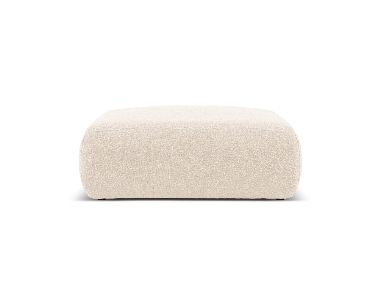 Taburet, Molino-101, Micadoni Home, 100x100x36 cm, tesatura boucle, bej