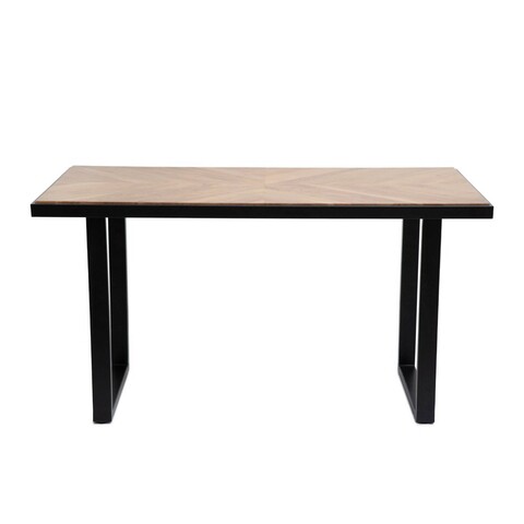 Masa Nattmal, Homla, 140x70x76 cm, lemn/metal, natur/negru
