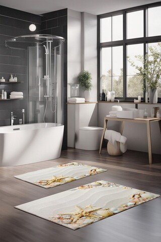 Set covorase de baie, Cartwright, CT-5242, Poliester, Multicolor