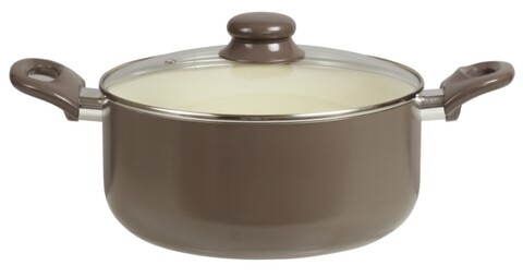 Oala cu capac tulia, domotti, 4 l, aluminiu, invelis ceramic