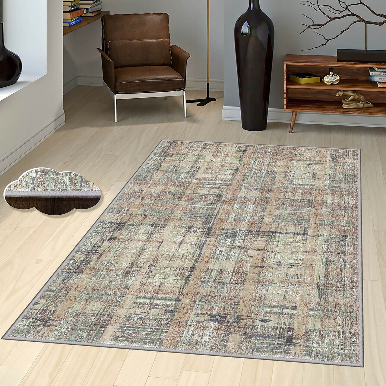 Covor Exfab288 100x200 cm Poliester Multicolor