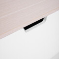Masuta de cafea Anzabi, Homla, 105x50.5x43.5 cm, lemn/MDF, natur/alb