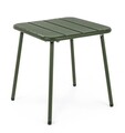 Masa de cafea pentru gradina Marlyn, Bizzotto, 40 x 40 x 40 cm, otel, finisaj mat, verde