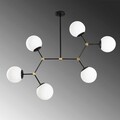 Lustra, Opviq, 892OPV1640, Metal, Alb/Negru