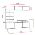 Mobilier living, Decorotika, Sasa, pal melaminat, bej/negru