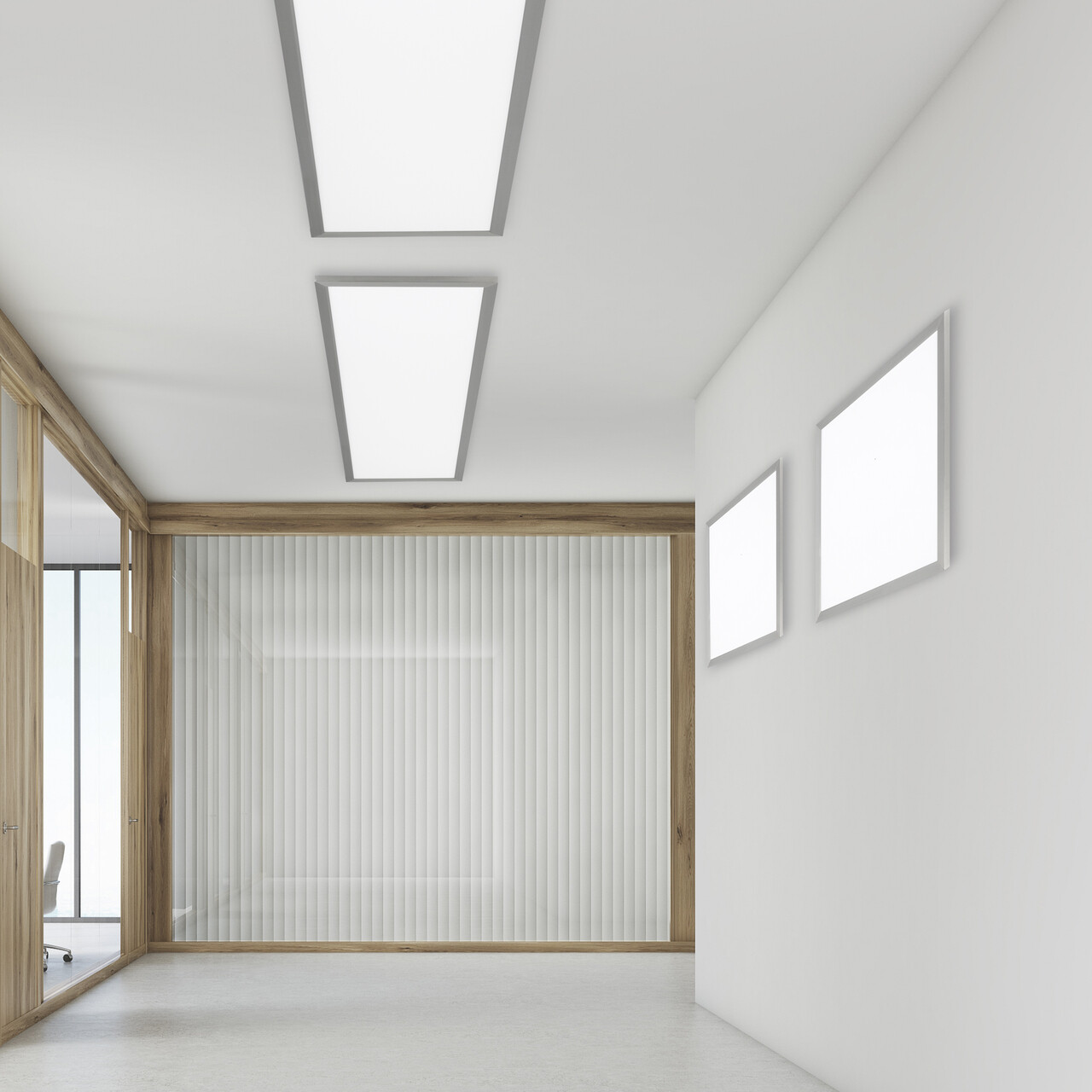 Plafoniera Phoenix, TRIO, 45x45x4 cm, 26W, 1x LED, metal, nichel mat