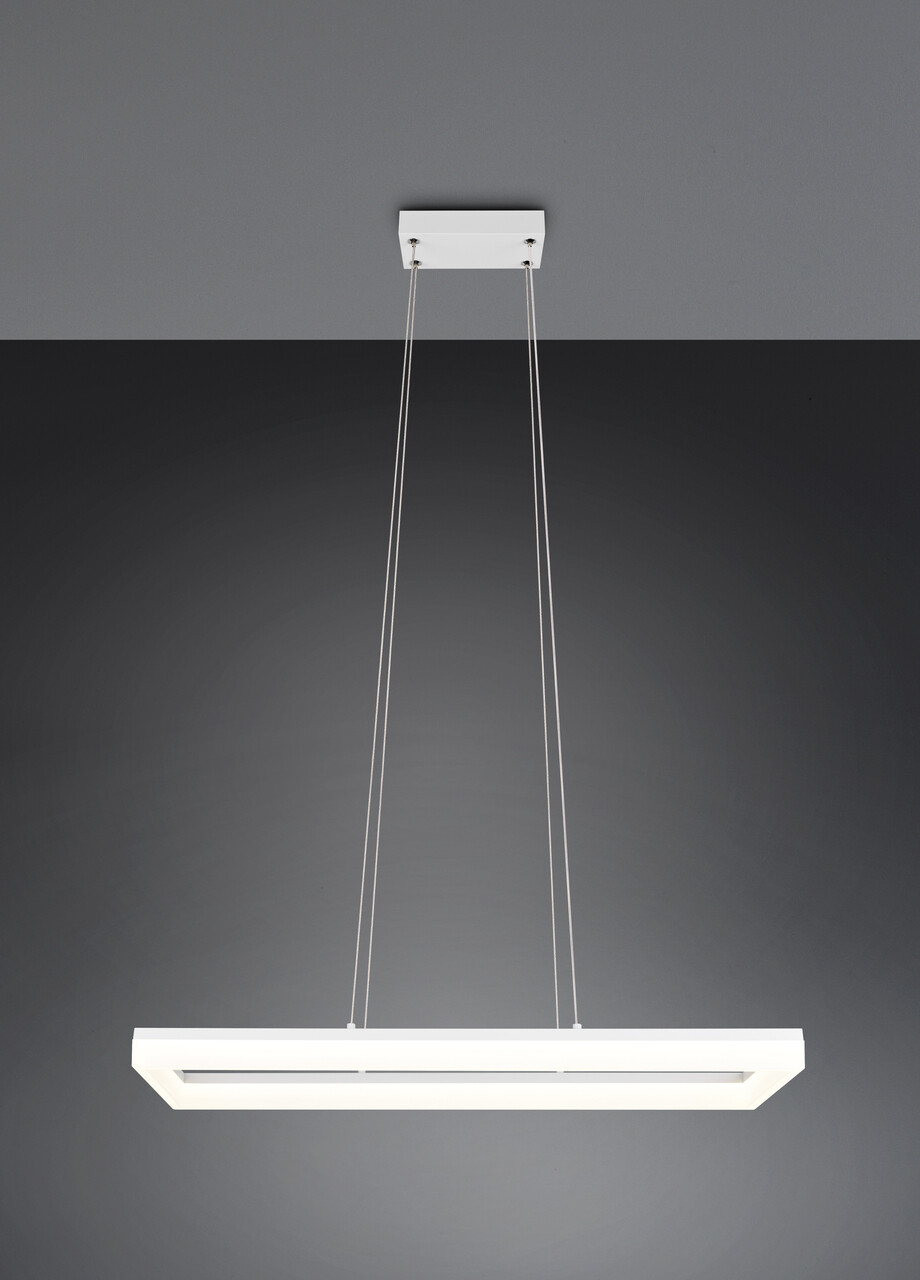 Lustra Camino, RL, 70x20x150 cm, 27W, 1x SMD LED, plastic, alb mat - 2 | YEO