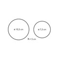 Set 2 forme pentru modelare mancaruri si deserturi Grand Chef, Tescoma, 7.5 si 10.5 cm, inox, argintiu