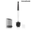 Perie de toaleta cu dozator de sapun, Bruilet InnovaGoods, fixare adeziva pe perete, 10x45 cm
