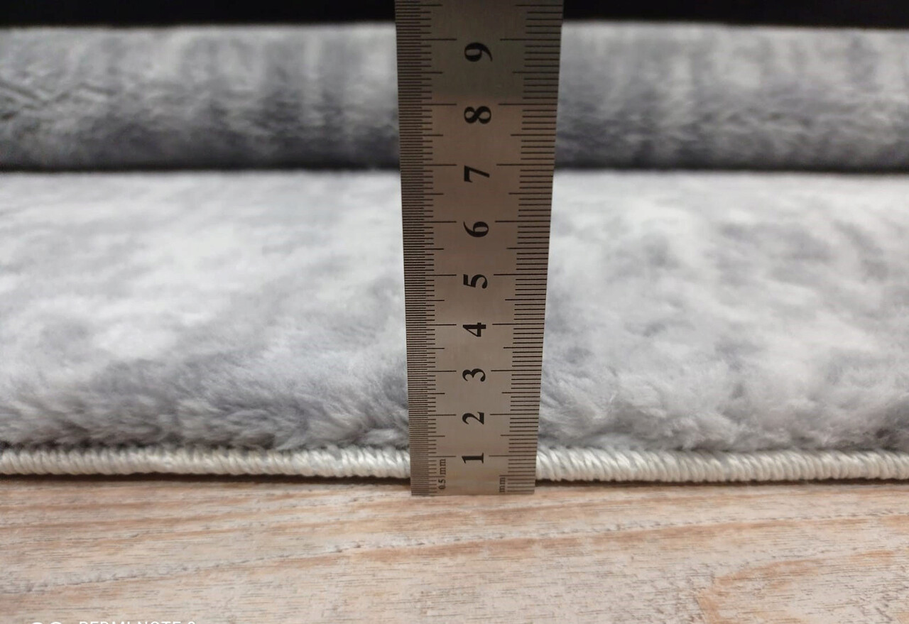 Covor, Soft Plush Pattern, Gri deschis