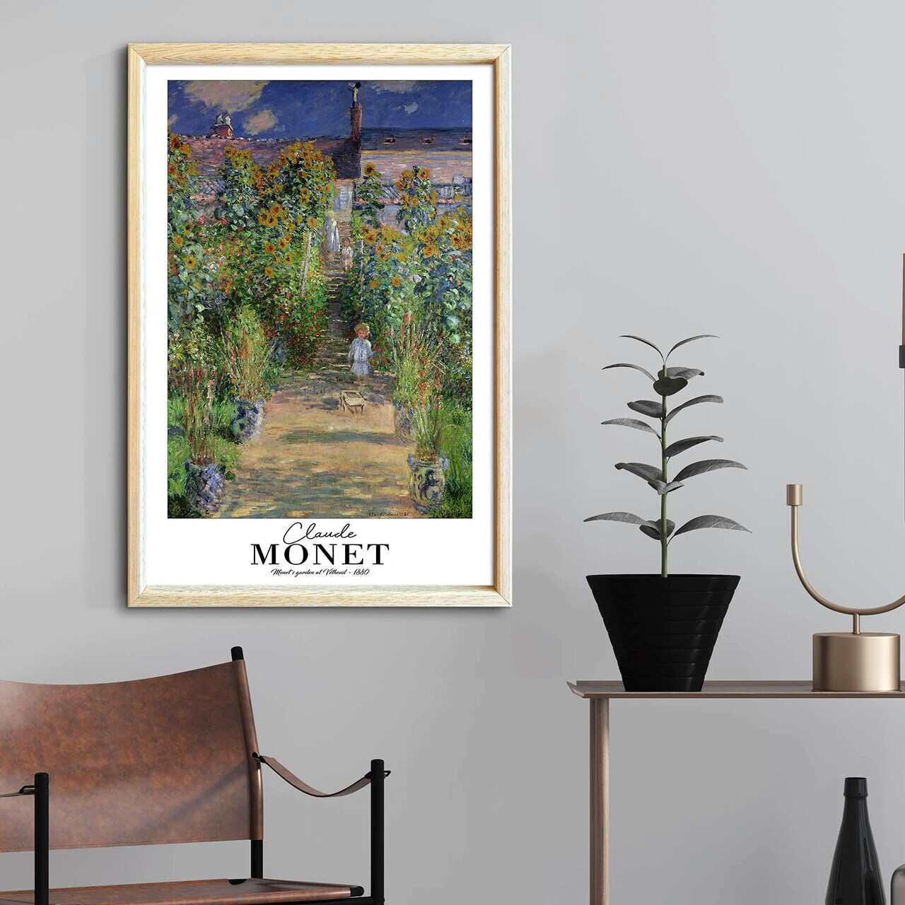 Tablou decorativ, 4262AHSMONET-014, Lemn masiv, Fundal: 100% MDF (Grosime: 2,7 mm), Multicolor - view 2