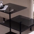Set masuta de cafea, Neostill, Elegante 2, Negru / Fume