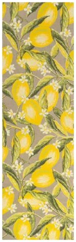 Poza Covor pentru bucatarie Limoni, Decorino, 67x150 cm, poliester, galben