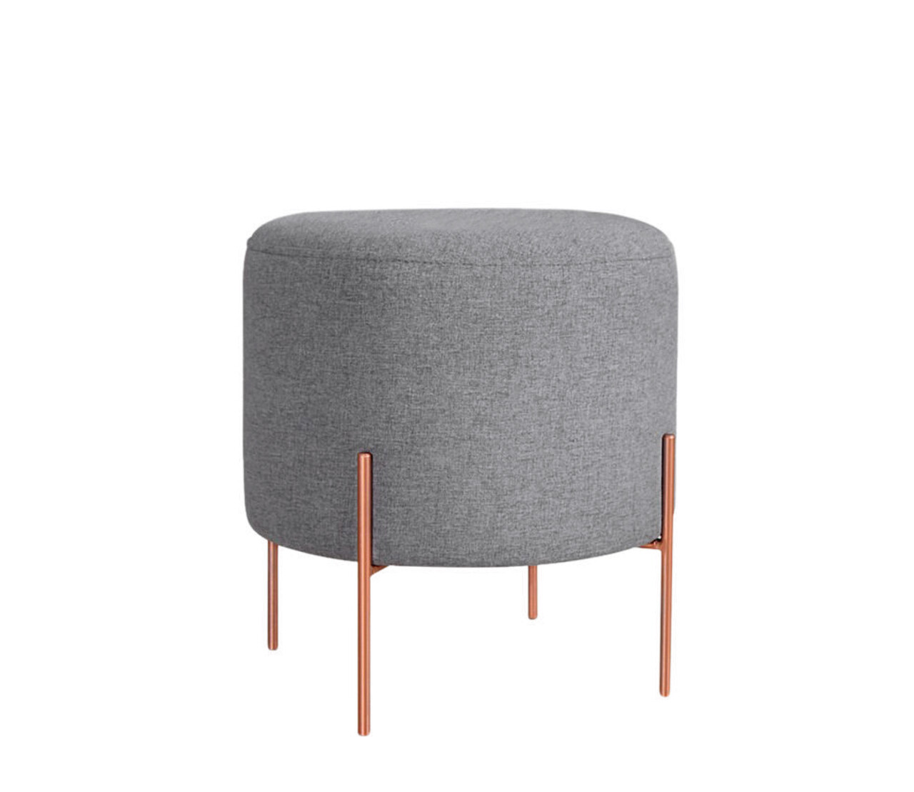 Taburet, Fluffe, 209FLF1182, 50% bumbac, 50% in, Gri