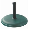 Baza pentru umbrela de gradina 16 kg Ø30 - 35 - 38 mm, 45 x 45 x 5 cm, ciment, verde