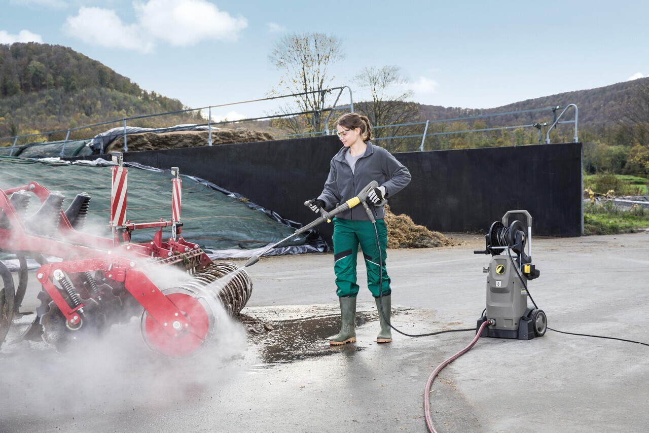 Aparat de spalat cu presiune profesional HD 8/18-4 M Plus, Karcher, gri — imaginea 2