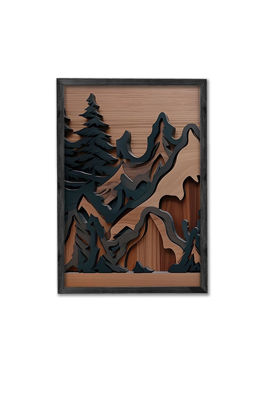 Set 3 tablouri decorative, Ersy3Syhcrv44, MDF, Multicolor - view 4