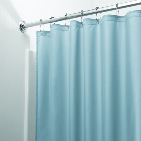 Perdea de dus poly, idesign, 183x183 cm, poliester, albastru-gri