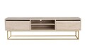 Comoda TV, Kalune Design, Escape 180, Travertin / Auriu