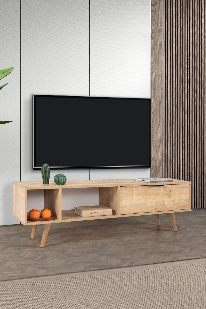 Comoda TV, Hanah Home, Venüs 3642, 160x46x35 cm, PAL, Maro — imaginea 4