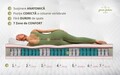 Saltea anatomica, Nature Pocket Bamboo Memory Evolution, 180x190x30 cm, Latex, Arcuri Pocket, 7 Zone de Confort