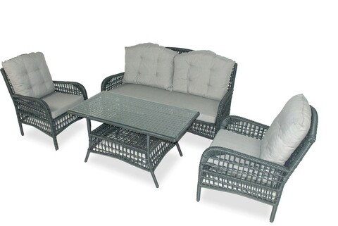 Set mobilier de gradina, jumilla, lady sofa, gri