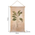 Decoratiune de perete Ophioxylum, Creaciones Meng, 44x73 cm, canvas/lemn de brad chinezesc