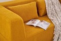 Canapea extensibilă cu 2 locuri, Balcab Home, 825BLC5403, Material: 100% ȘENILĂ, Portocaliu