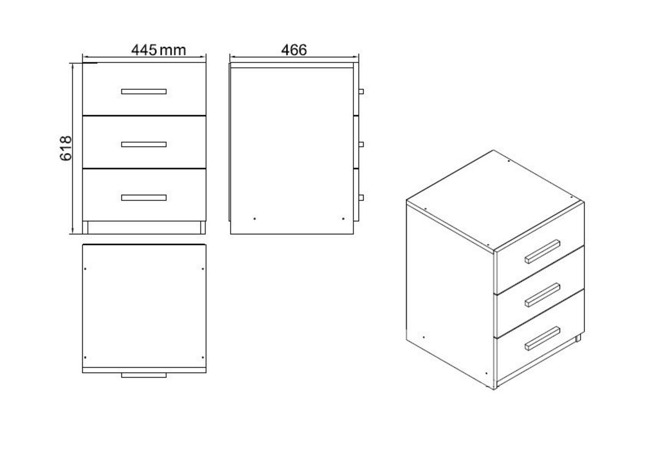 Set mobilier de birou, Locelso, VO9, Alb