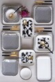 Set de cină (26 bucăți), L'essentiel Maison, 719KTP9893, Farfurie: 20 x 20 cm (6 bucăți), Alb / Negru / Auriu