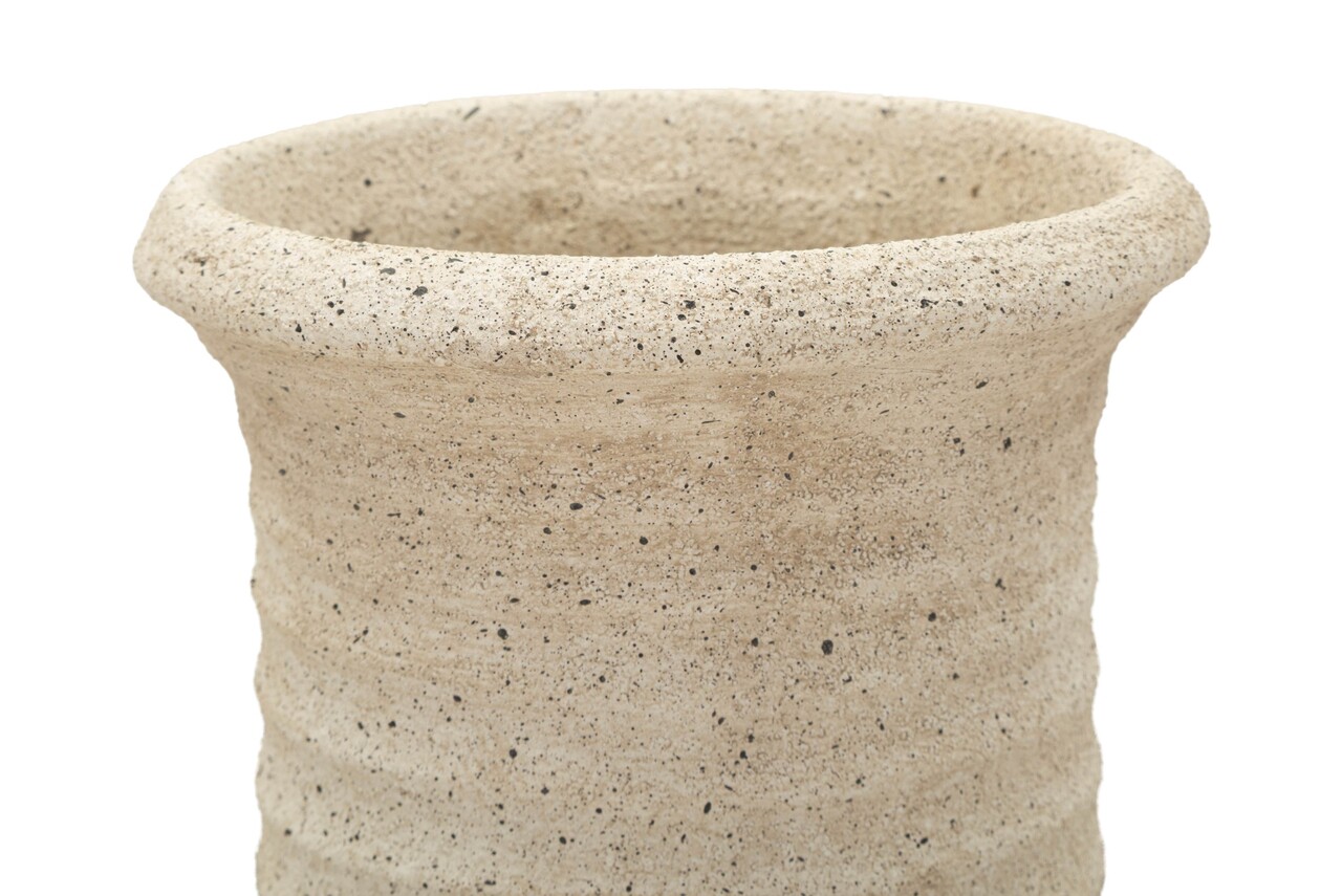 Vaza decorativa, Mauro Ferretti, Sand Outdoor, 24.5x97 cm, polirasina, bej - view 4