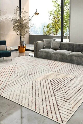 Covor, DC-0001161-02891, 140x300 cm, Poliester, Crem