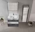 Dulap de baie cu chiuvetă, Hanah Home, Bari 85 v2, Antracit mat