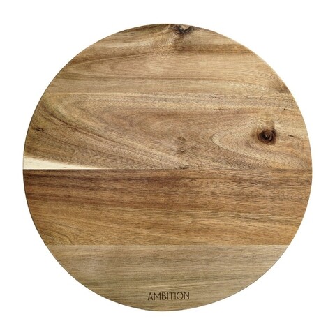 Tocator rotund parma, ambition, 28 cm, lemn de salcam