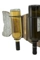 Suport pentru sticle de vin Balena, Mauro Ferretti, 4 sticle, 80 x 25 cm, fier/MDF