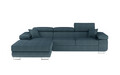 Coltar extensibil stanga 4 locuri ELTAP, Armd-69, Armando, 289x203x85 cm, lemn/poliester, albastru