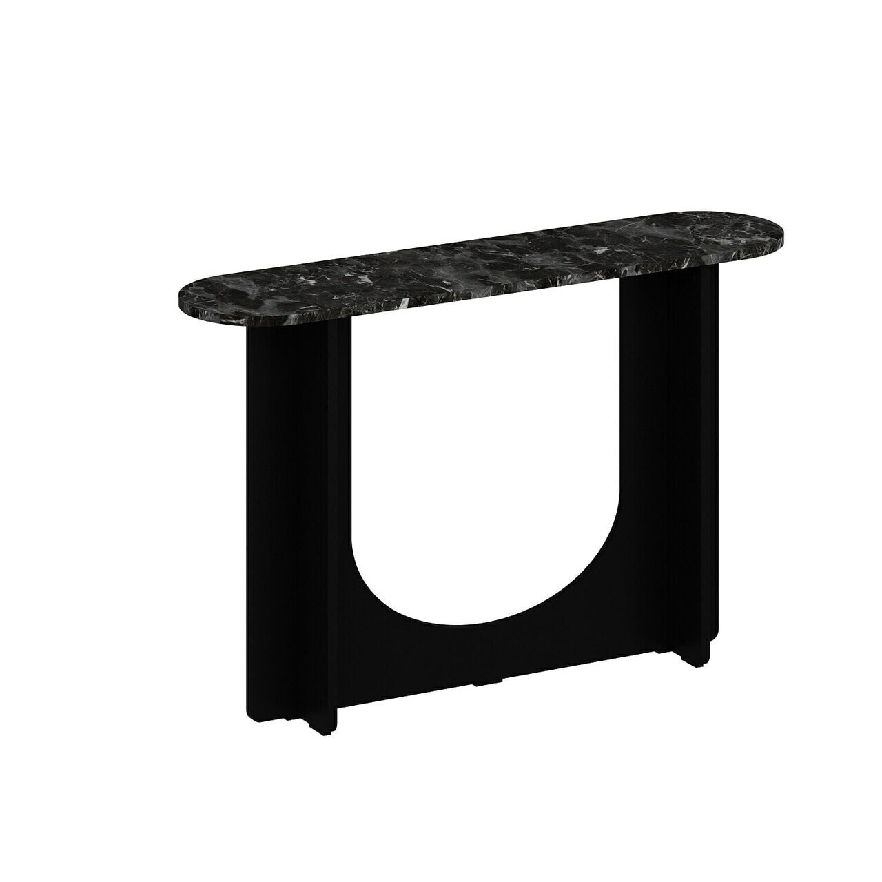 Bufet, Hanah Home, Nera, 120x76x30 cm, Negru — imaginea 7