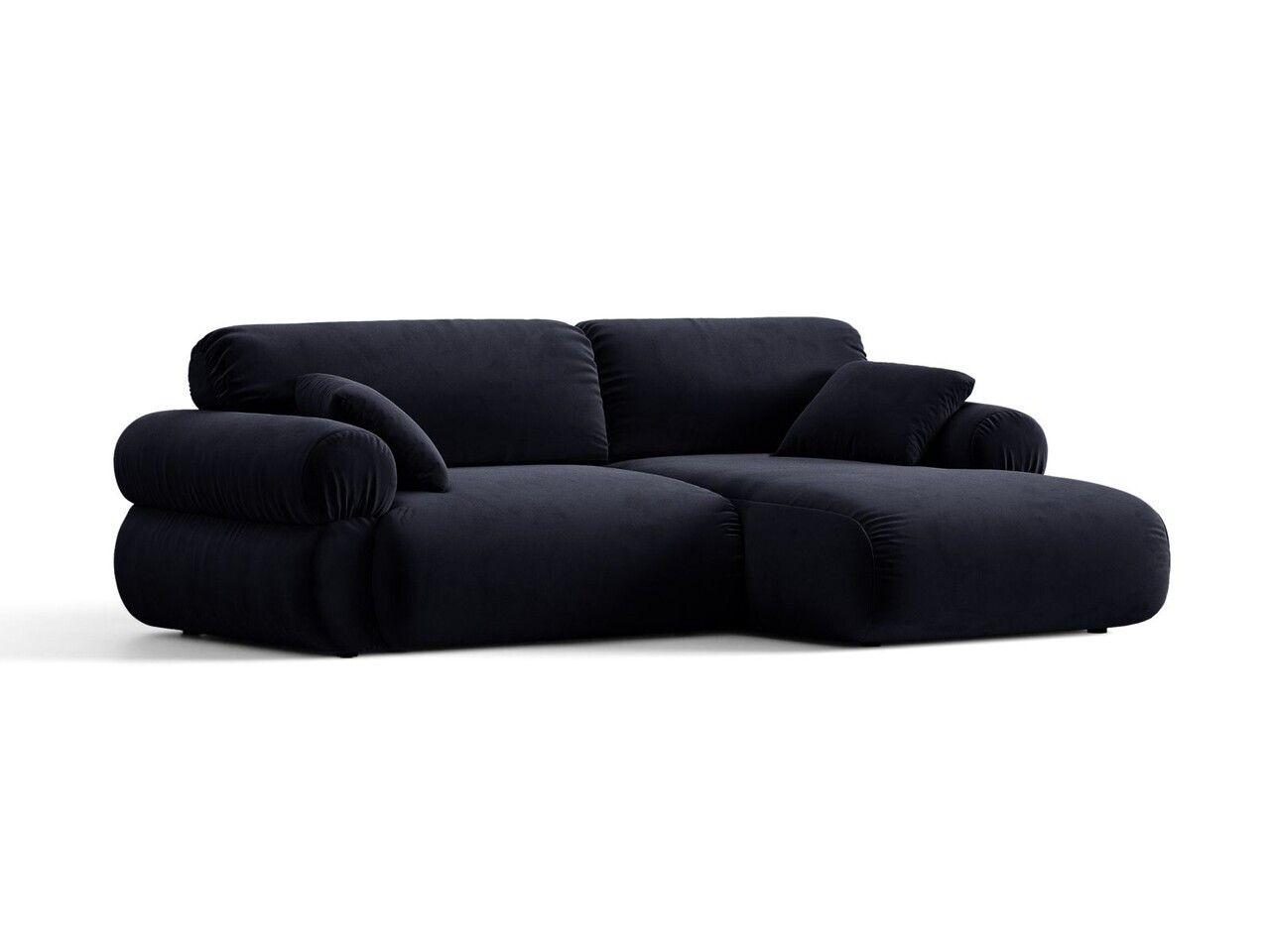 Coltar dreapta 4 locuri, Ophelia, Micadoni Home, 236x164x84 cm, catifea, verde — imaginea 2