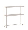 Consola Alrik, Bizzotto, 78x27x78 cm, otel, bej