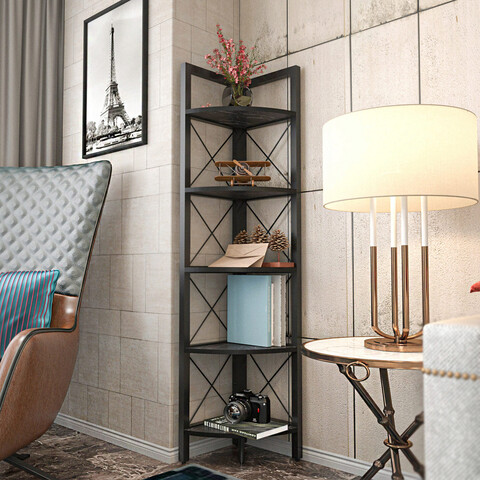 Corp biblioteca, retricy, remo, 30.5x33x160 cm, pal, negru