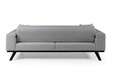 Canapea extensibila 3 locuri, Artie, 560ARE2916, Lemn de fag / PAL, Gri deschis