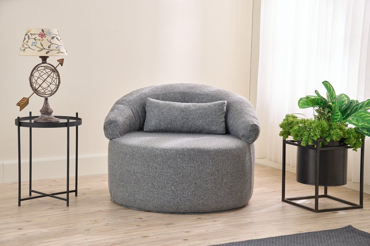 Fotoliu, Atelier del Sofa, 825BLC4723, Poliester, Gri - view 2